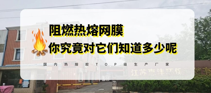 惠洋膠粘為你揭開阻燃熱熔膠網膜的真面目
